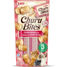 Tr Churu Bites - Elinizden Beslenmek Için Kedi Muamelesi - Kremsi Dolgulu Çıtır Çantalar - Ton