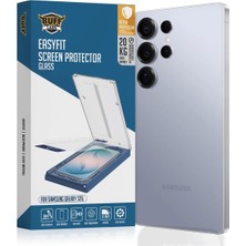 Tr Galaxy S26 Serisi ile Uyumlu Easyfit Glass Kolay Uygulama Aparatlı Ekran Koruyucu Temperli Cam (