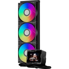 Tr Cps GT360M Argb Display Bk 360MM Aıo Sıvı Cpu Soğutucu, 2.8” IPS Ekran, 300W Tdp, 3X120MM Ar