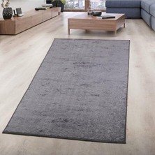 Tr Nova Antrasit Halı, 120X180 Cm, Kaymaz Taban, Makinede Yıkanabilir
