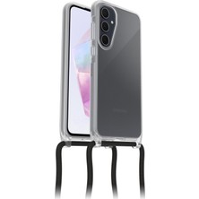 Tr Necklace Kılıf A35 5g Için Ultra Ince Kılıf Ayarlanabilir ve Cep Telefonu Zincirli Askeri St