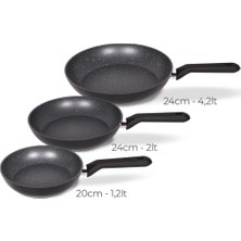 Tr Excellence 3 Parça Granit Tava Seti