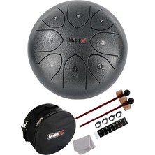 Tr TD-88SL Çelik Dil Davul Handpan, 8 Inç, 8 Ton, Gümüş, Full Set