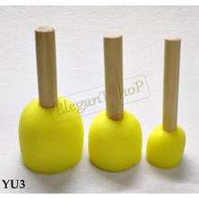 Tr Sünger, Ponpon, Tampon Fırça Seti Yu3-3lü Set