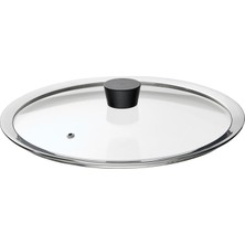 Tr Tencere Kapağı, Paslanmaz Çelik-Cam, 29 cm