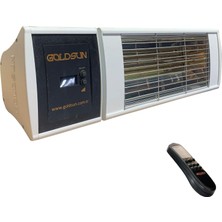 Tr Supra Plus GSS20P 2000W Uzaktan Kumandalı Su Korumalı Dış Mekan Elektrikli Beyaz Renk Infrare