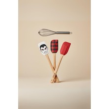 Tr 4'lü Silikon Spatula ve Çırpıcı Seti Karışık Renk