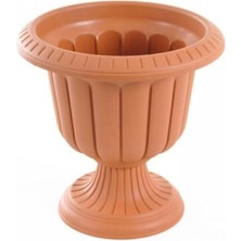 Tr Nergis Saksı 47,6X47,4 cm 25,3 Lt Kahverengi Saksı Ayaklı Saksı Plastik Saksı Bahçe Saksıs