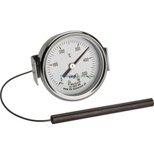 Tr Teknikmarketiniz Ø60MM 0/500 C° 1,5 Metre Kablolu Fırın Termometresi, Panotip 500 Derece Kabl