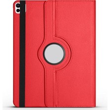 Trendexa iPad Pro 13 2024 Için Kırmızı Dönebilen Standlı Kılıf