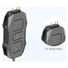 Trendexa Argb Kontrolcü 5V 3 Pin - Sata, Siyah, Argb Dönüştürücü Rgb Denetleyici Kablo