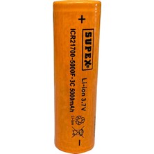 Aydogan's Ayd ICR21700-5000F-3C Lityum Ion 3.7V 5000MAH 3c Deşarj Akımı Düz Kafa Pil