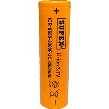 Aydogan's Ayd ICR18650-3200F-3C Lityum Ion 3.7V 3200MAH 3c Deşarj Akımı Düz Kafa Pil