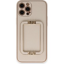 Edntrend Newface Iphone 12 Pro Kılıf Coco Elit Kapak - Gold