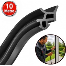 Trendexa Pimapen Kauçuk Pvc Kapı Pencere Fitili Lastik Contası Siyah; 10 Metre, 00959101