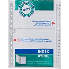 Trendexa Karton Ayraç 1-20 Rakam, A4