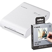 Trendexa Selphy Square QX10 Beyaz Fotoğraf Yazıcısı + Mürekkep ve Kağıt Seti ( Eurasia Garantili)