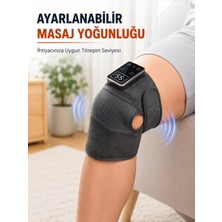 Nemere Ithalat Şarjlı Diz Masaj Cihazı Isıtma ve Titreşim Özellikli Dijital Kontrollü Masaj Aleti