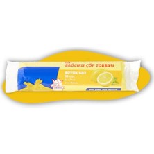 Trendexa Tuffy’s Büyük Boy Çöp Torbası 65X73 Cm; 50 Adet Limon Kokulu Bağcıklı Çöp Poşeti, Dayanıklı ve Sızdırmaz Mutfak Çöp Torbası