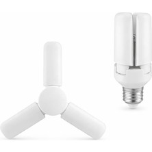 Tr 3 Kollu Katlanabilir LED Tavan Ampulü E27 Duy Uyumlu Yüksek Parlaklık Enerji Tasarruflu Modern