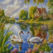 Tr 5d Yapışan Boncuk Mozaik Tablo 30 * 40 cm L27
