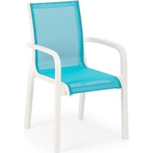 Tr SY-2528 Plastik Fileli Bahçe Koltuk Sandalye 4'lü Set