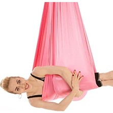Trendexa Bundera Yoga Fly Egzersiz Hava Akrobasi Denge Spor Aleti Cadillac Reformer Pilates Fitness Kardiyo (Pembe)