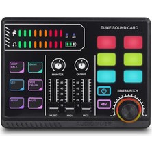 Tr P100 Rgb Profesyonel Stüdyo Ses Mikseri, Mikrofon Girişli, USB Bağlantılı