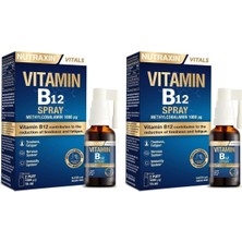 Tr Vitamin B12 Sprey 1000 Μg Metilkobalamin, Yüksek Emilim, Vegan Uyumlu, Ağız Yoluyla Takviye E
