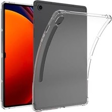 Trendexa Galaxy Tab S9 Fe Için Renksiz Nitro Anti Shock Silikon Tablet Kapağı