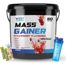 Tr Mass Gainer Karbonhidrat Tozu 6 kg Çilek Shaker