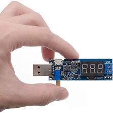 Trendexa USB Ayarlı Güç Kaynağı Modülü HW-132 Voltaj Yükseltici Düşürücü Dc 0.6V / 25V Voltmetre Test Step Up Down Boost Pil Şarj Solar