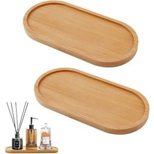 Trendexa Bambu Oval Sunum Servis Tepsisi, Tabağı, Yağdanlık ve Sabunluk Altlığı MIT1223