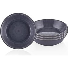 Trendexa Noon Gri Çerezlik Seti, 4'lü, 10 cm