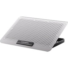 Trendexa Alüminyum Laptop Soğutucu Stand 12-17 Inç Uyumlu, 7 Kademeli Yükseklik, Ayarlanabilir Fan Hızı, Çift USB Hub, Sessiz Soğutma