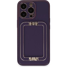Edntrend Newface Iphone 14 Pro Kılıf Coco Elit Kapak - Derin Mor