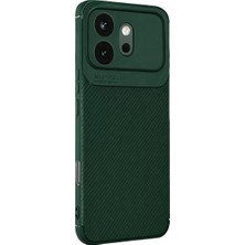 TeknoKapsül Huawei Honor 600 Auto Focus Karbon Kapak - Koyu Yeşil