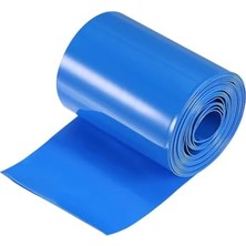Trendexa Pvc Isı Büzülme Borusu Mavi, 18650 Pil Yalıtım Kablo Kılıfı, 75 Mm, 1 mt