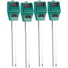 Trendexa Nem Ölçme Cihazı: 3 In1 Mini-Bodenmessgeraet Pflanzenerde (4'lü Set) (Pflanzensensor Için)