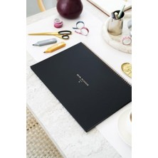 Trendexa Siyah Akademik Masaüstü Planlayıcı Takvim, 2026-2027 Dönemi, 16 Aylık, 25X35 cm
