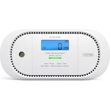 Trendexa Karbonmonoksit Alarmı, Dijital LCD Ekranlı, 5 Yıl Değiştirilebilir Pil, XC01-R