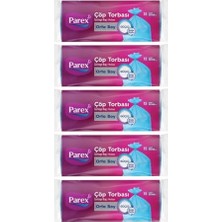 Trendexa Güçlü Çöp Torbası Orta Boy 5'li Paket