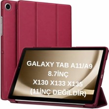 Trendexa Samsung Galaxy Tab A11 8.7 Inç X133 X135 X135F Uyumlu Pu Deri Kılıf; Standlı ve Uyku Modlu
