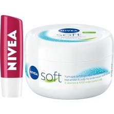 Trendexa Soft Nemlendirici Bakım Kremi 300 Ml, Kiraz Renkli Dudak Bakım Kremi ve Parlatıcısı, E Vitamini