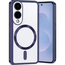 Sh Samsung Galaxy S25 Edge Kross Magneticsafe Kapak - Lacivert Sh Najmaddin