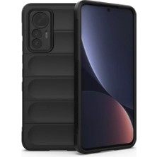 Sh Xiaomi Mi 12 Lite Kılıf Optimum Silikon - Siyah Sh Najmaddin