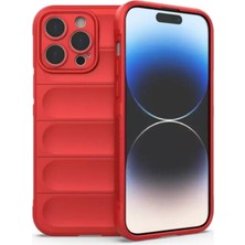 Sh Apple Iphone 16 Pro Kılıf Optimum Silikon - Kırmızı Sh Najmaddin
