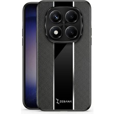 Xiaomi Redmi Note 15 Pro 5g Uyumlu Kılıf Zebana Premium Deri Kılıf Siyah
