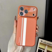 Apple iPhone 18 Pro Max Uyumlu Kılıf Zebana Rivon M-Safe Kılıf (Iphone 18 Pro Max Görünümlü) Turuncu