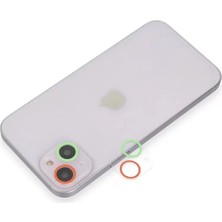 Sh Apple Iphone 13 Mini Renkli Kamera Lens Koruma Cam - Yeşil-Pembe Sh Najmaddin